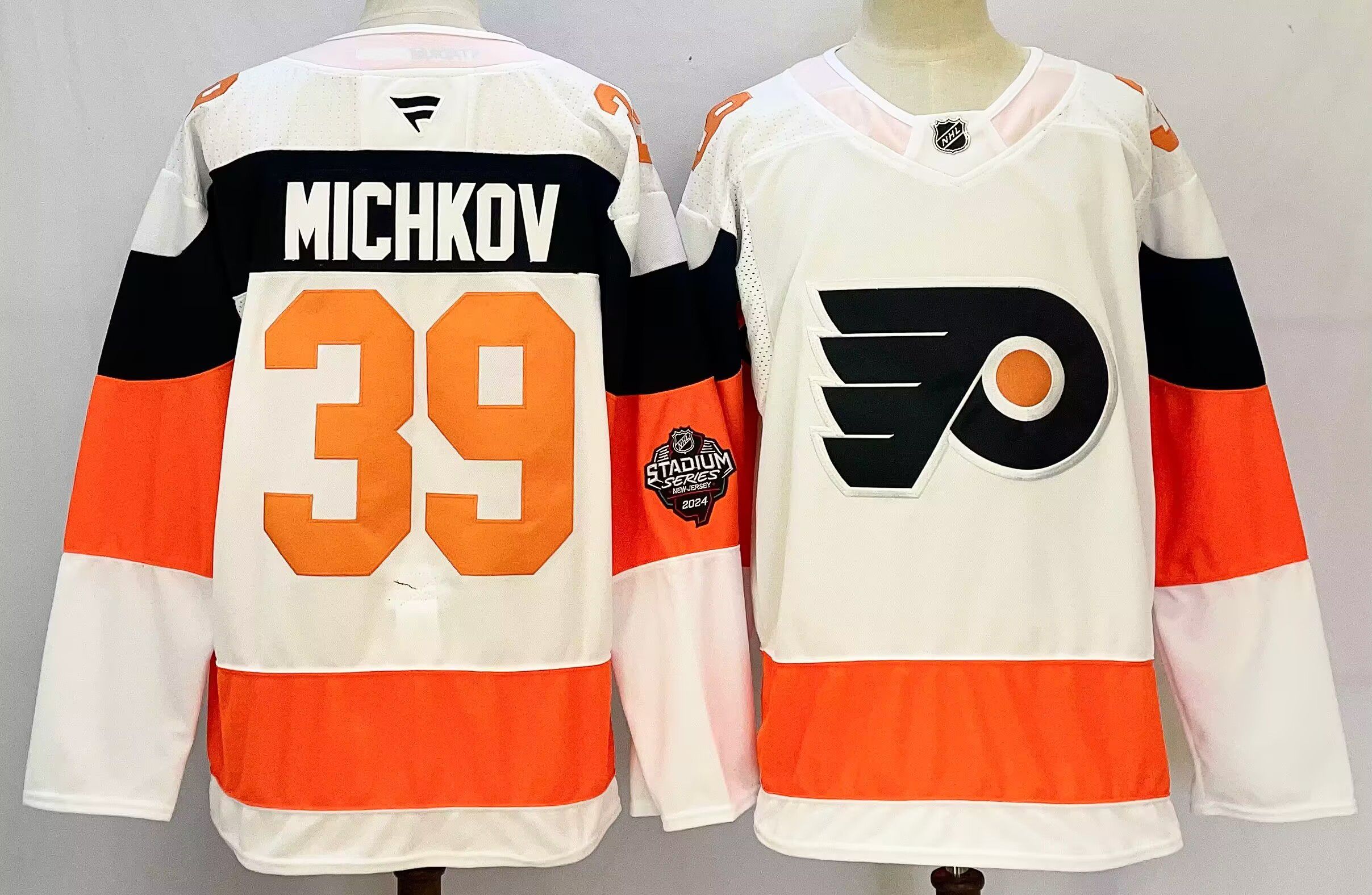 Men Philadelphia Flyers #39 Michkov White 2025 Home Premier Player NHL Jersey->pittsburgh penguins->NHL Jersey